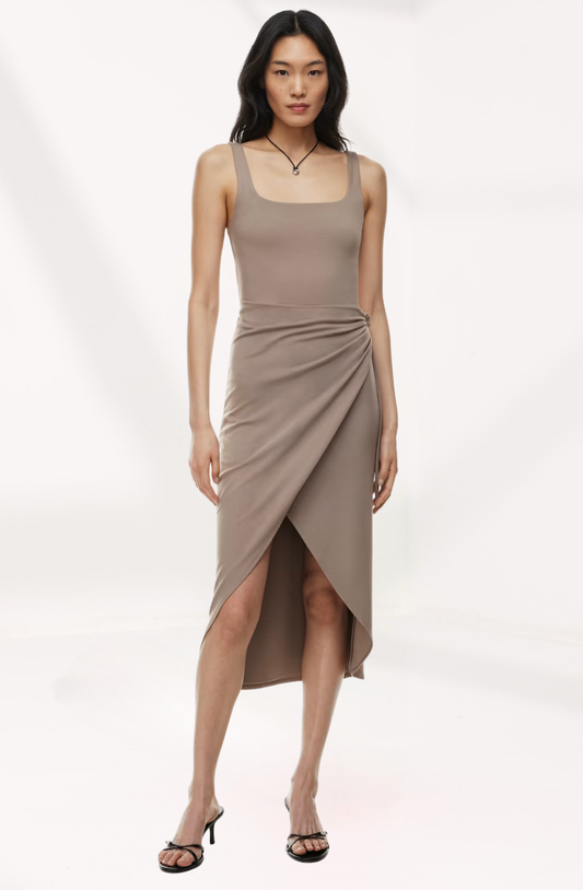 Aritzia Dress L Taupe