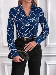 Shein Blouse XL Blue