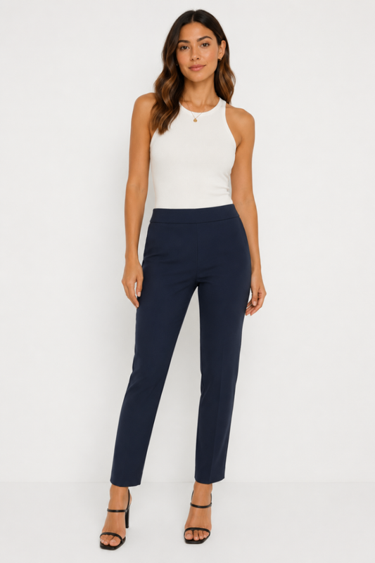 Warehouse Pants UK 6 Navy