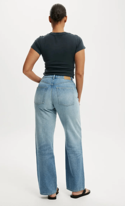 Cotton On Straight Jeans UK 8 Light Blue