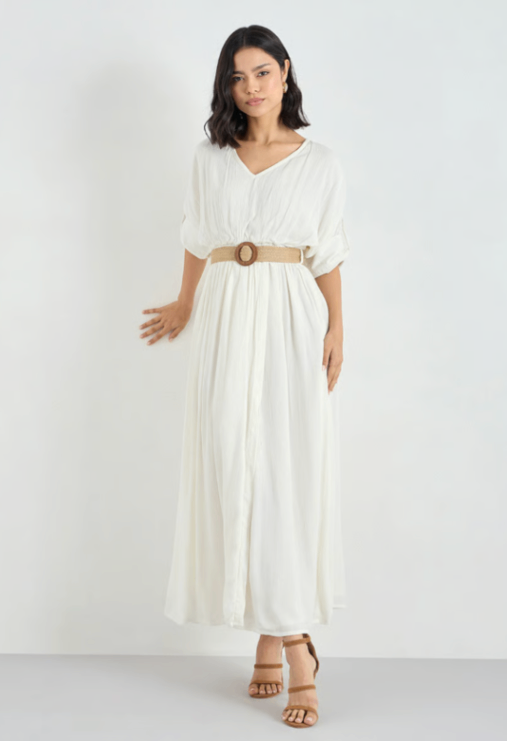 Styli Dress S White