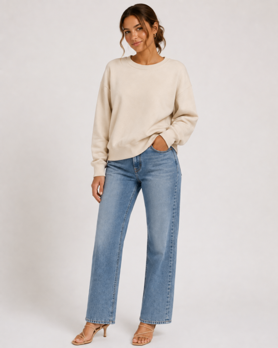 Buffalo David Bitton Sweatshirt L Beige