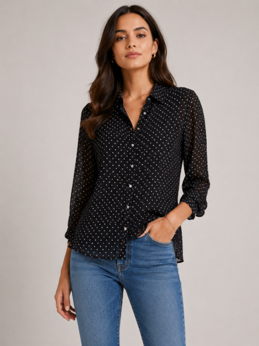 PARAPHRASE Blouse M Polka Dot