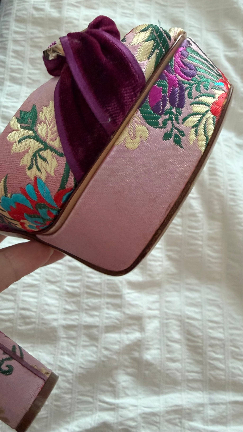 Casadei Sandals 38 Pink/Multicolor
