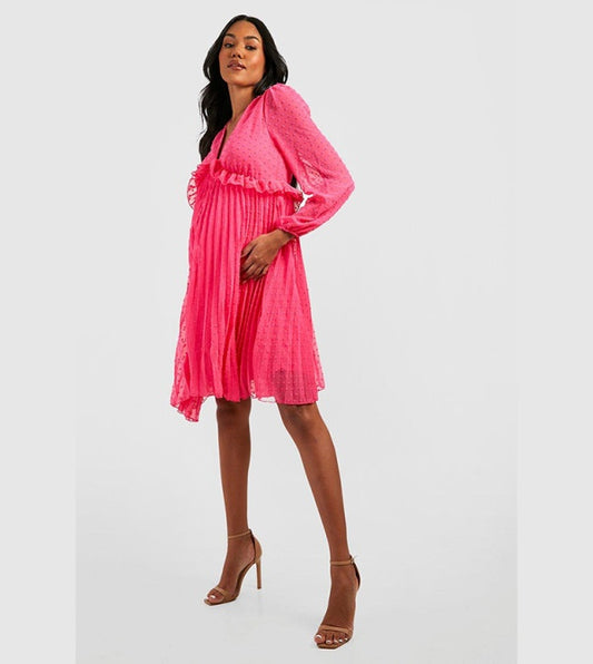 boohoo Dress UK 10 Hot Pink