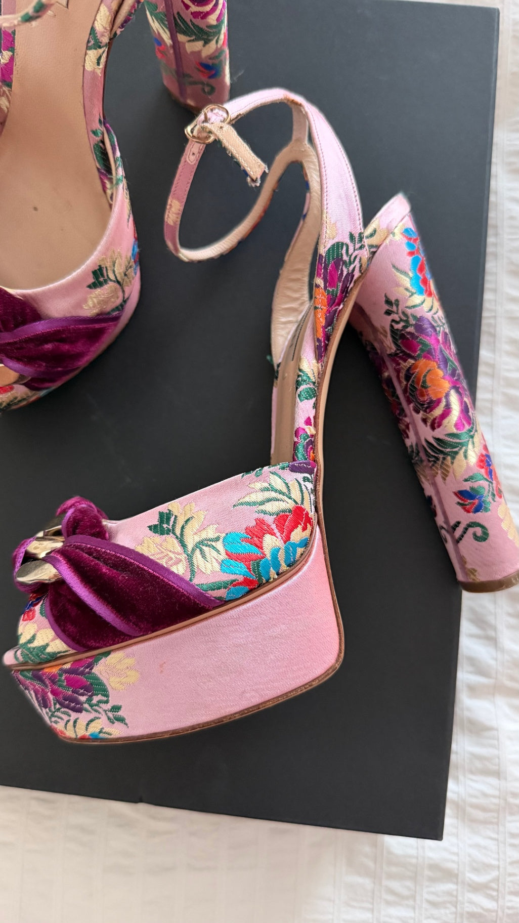 Casadei Sandals 38 Pink/Multicolor