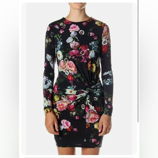 Ted Baker London Dress US 2 Black floral print