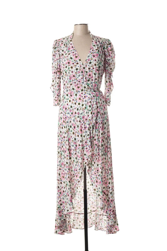 Berenice Paris Dress S White with pink floral