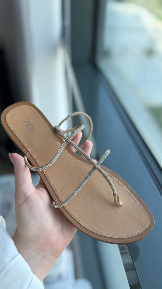 Zara Sandals EU 38 Beige