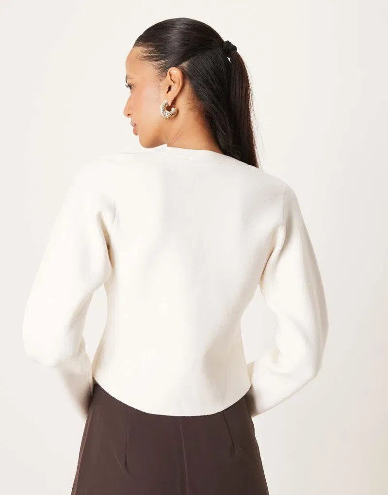 Abercrombie & Fitch Sweater L Cream