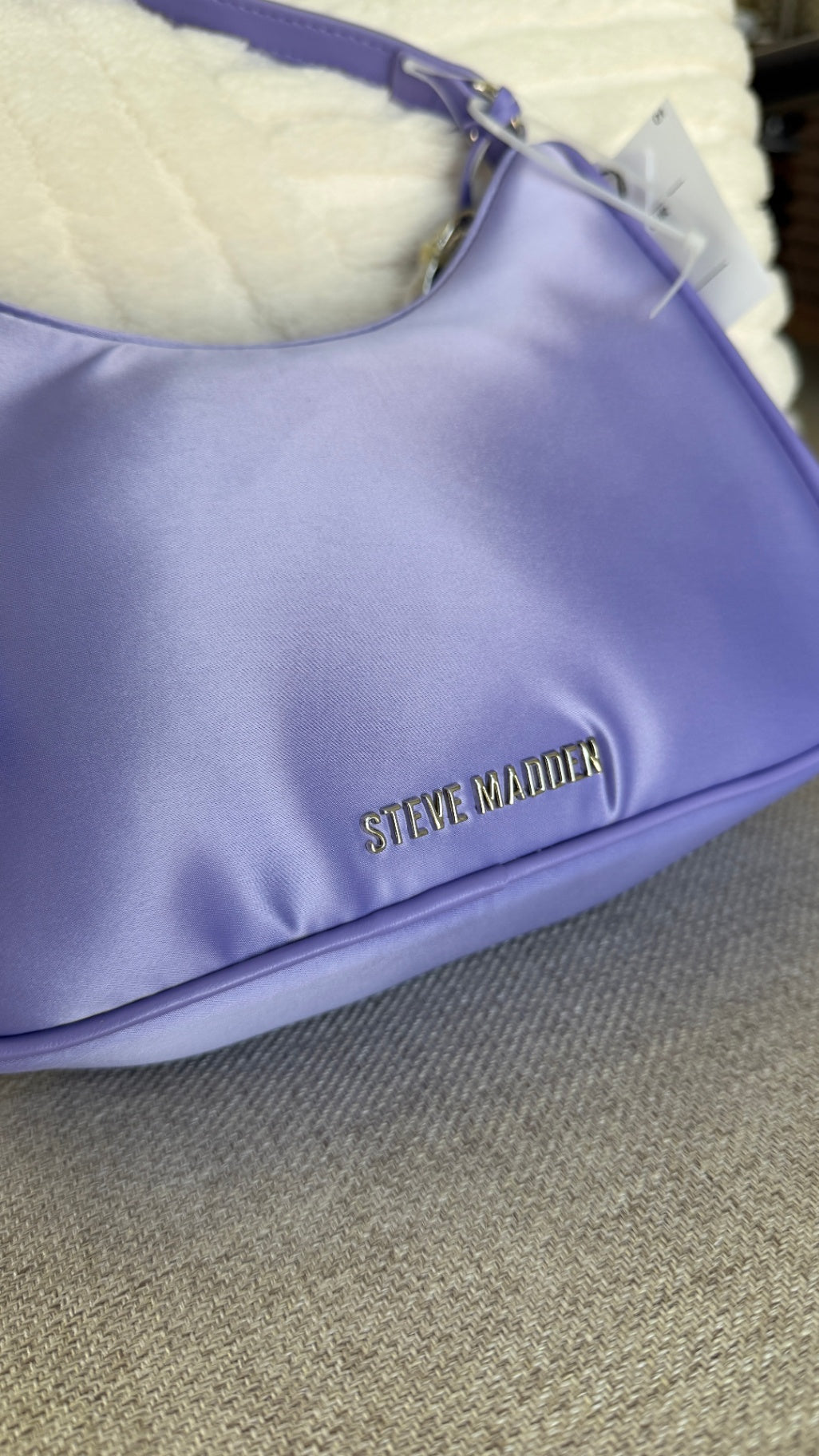 Steve Madden Satin Purse Lilac