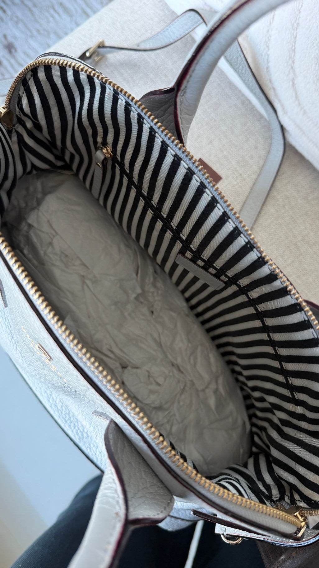 Kate Spade Purse Light Grey