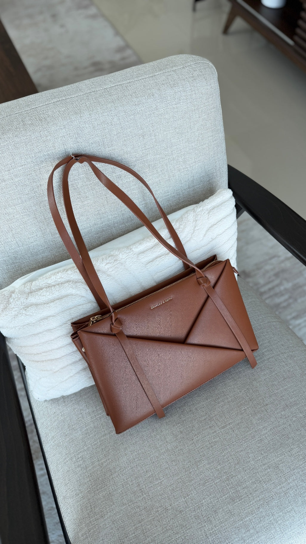 Charles & Keith Purse Brown