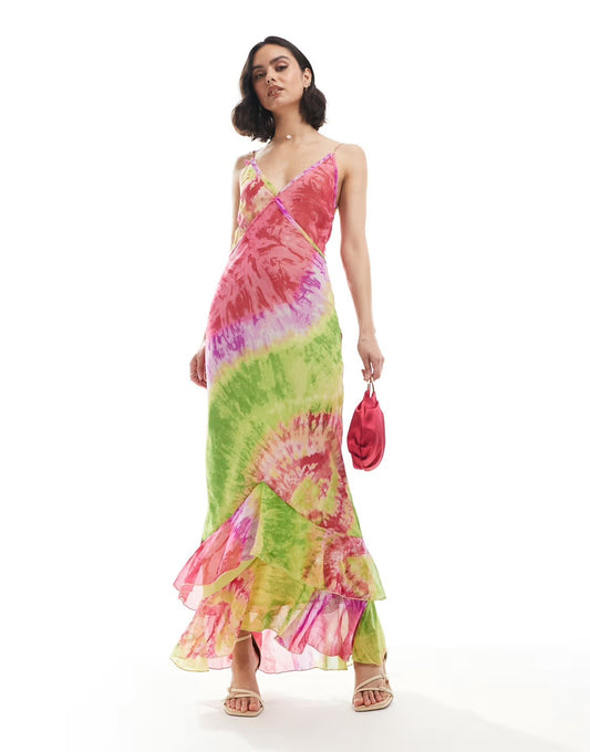 ASOS Dress UK 16 Tie Dye