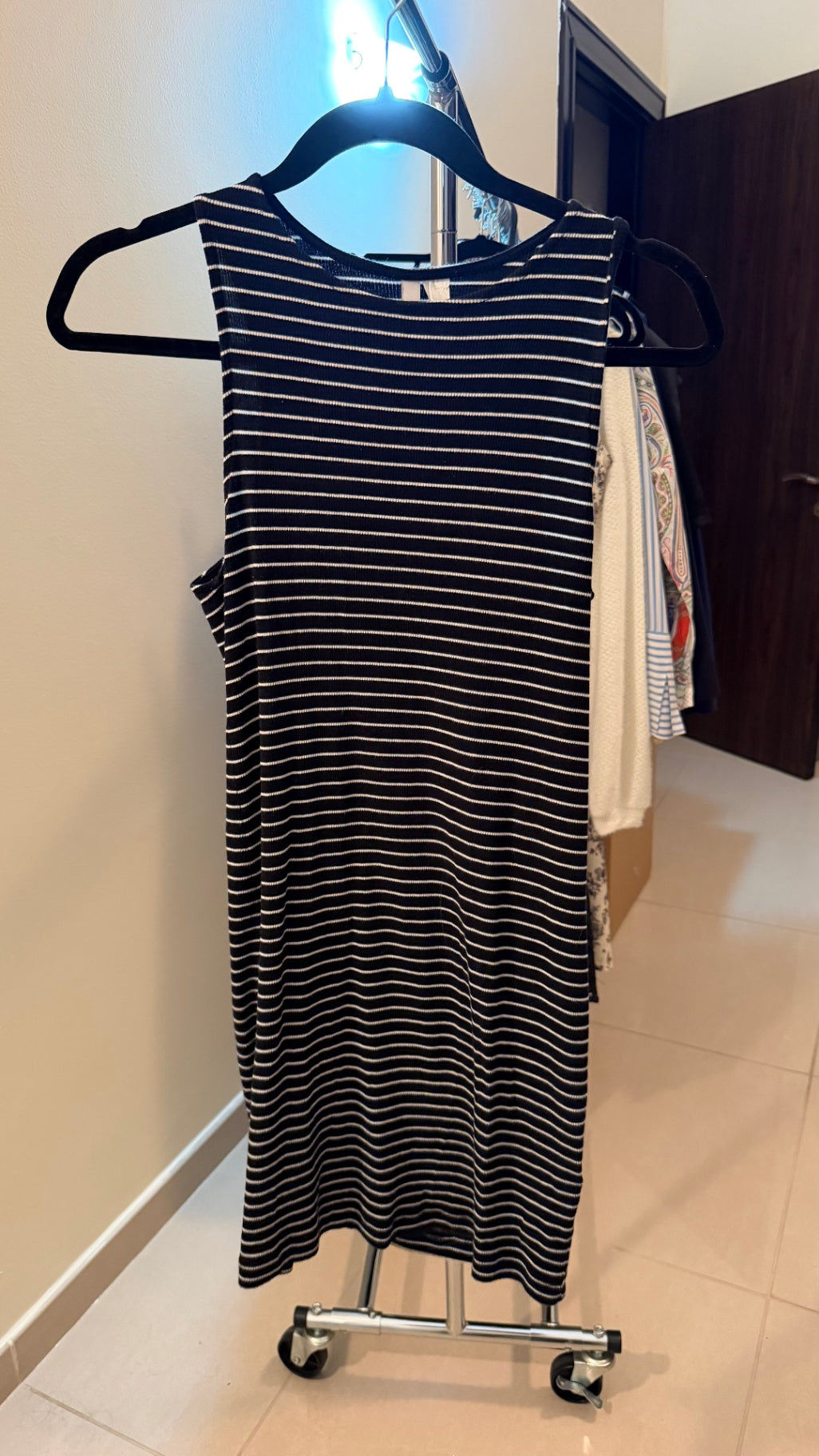 H&M Dress M Black and White