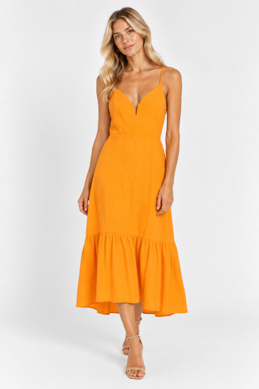 FW Bridge Dress 14 Orange