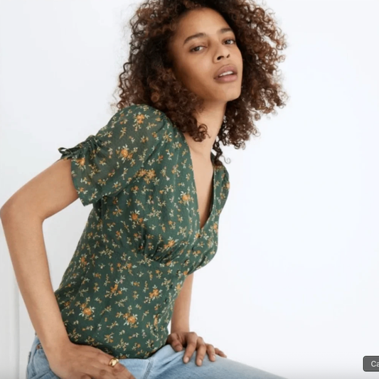 Madewell Blouse US 4 / UK 8 Green