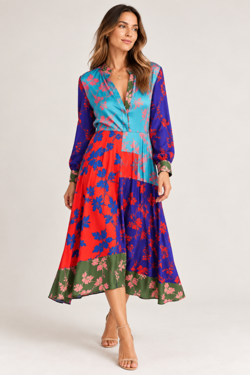Escada Dress 44 Multicolor