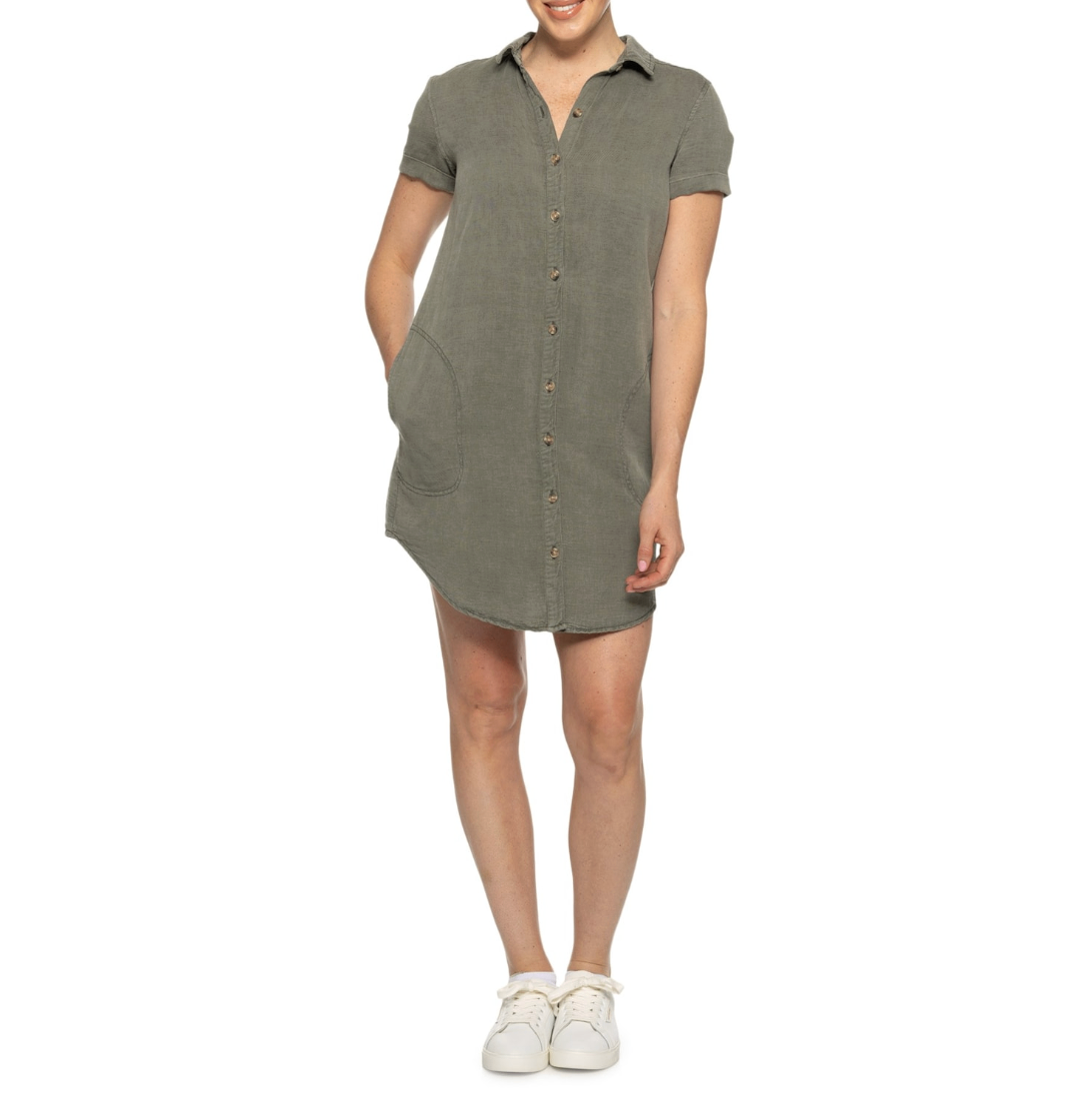 Lucky Brand Dress L Gray
