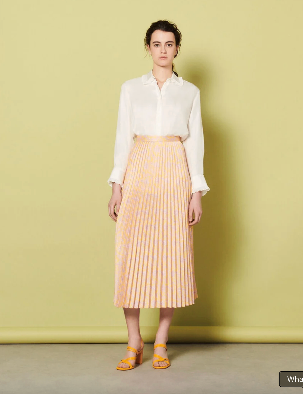 Sandro Skirt 34 Yellow