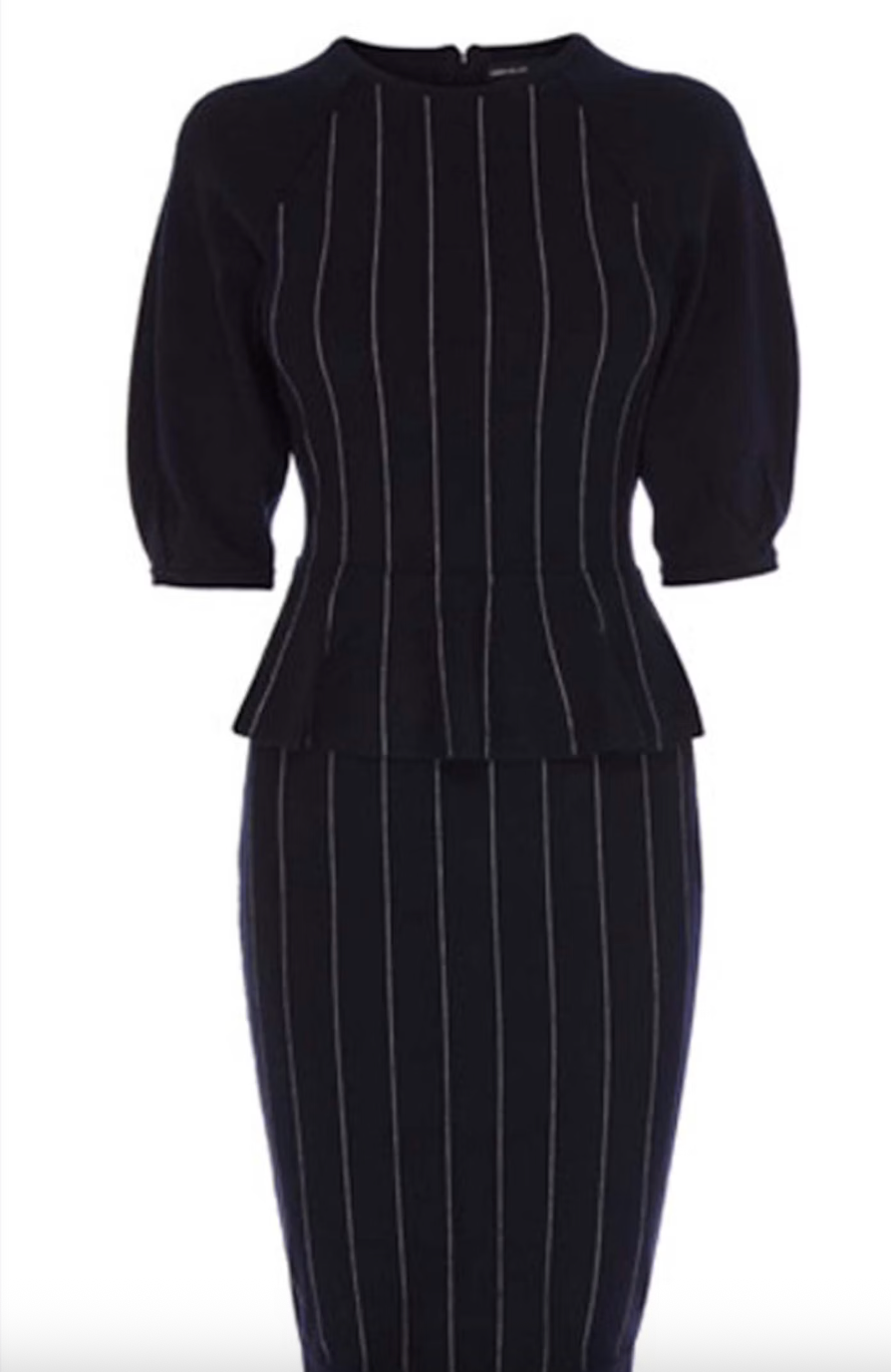 Karen Millen Dress 1 Navy Blue