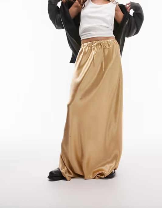 Topshop Skirt UK 14 Gold