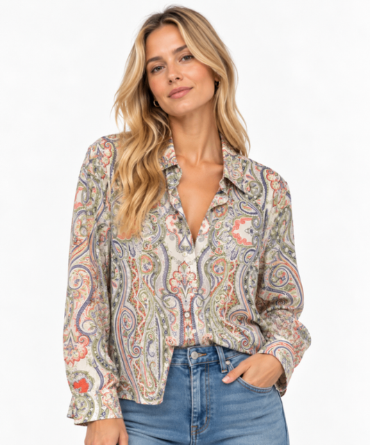 ETRO Shirt 42 Multicolor