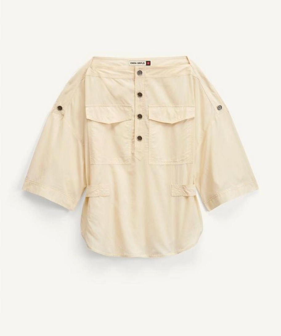 Zara SRPLS Shirt M Cream