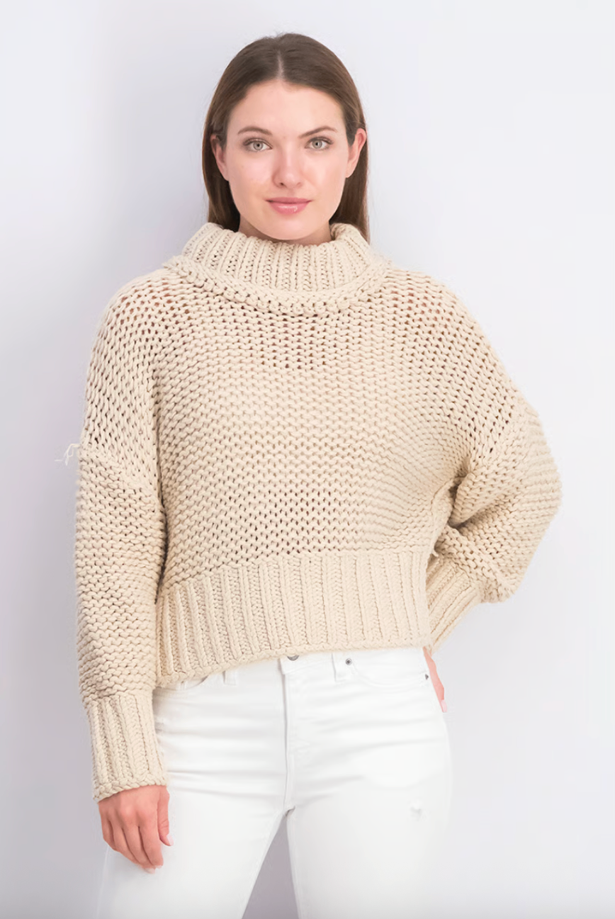Free People Sweater S Beige
