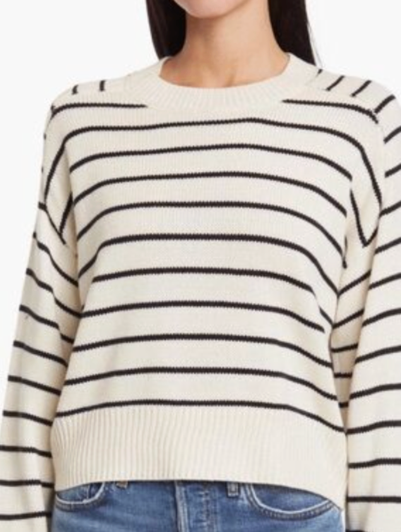 Tahari Sweater M Cream and Black