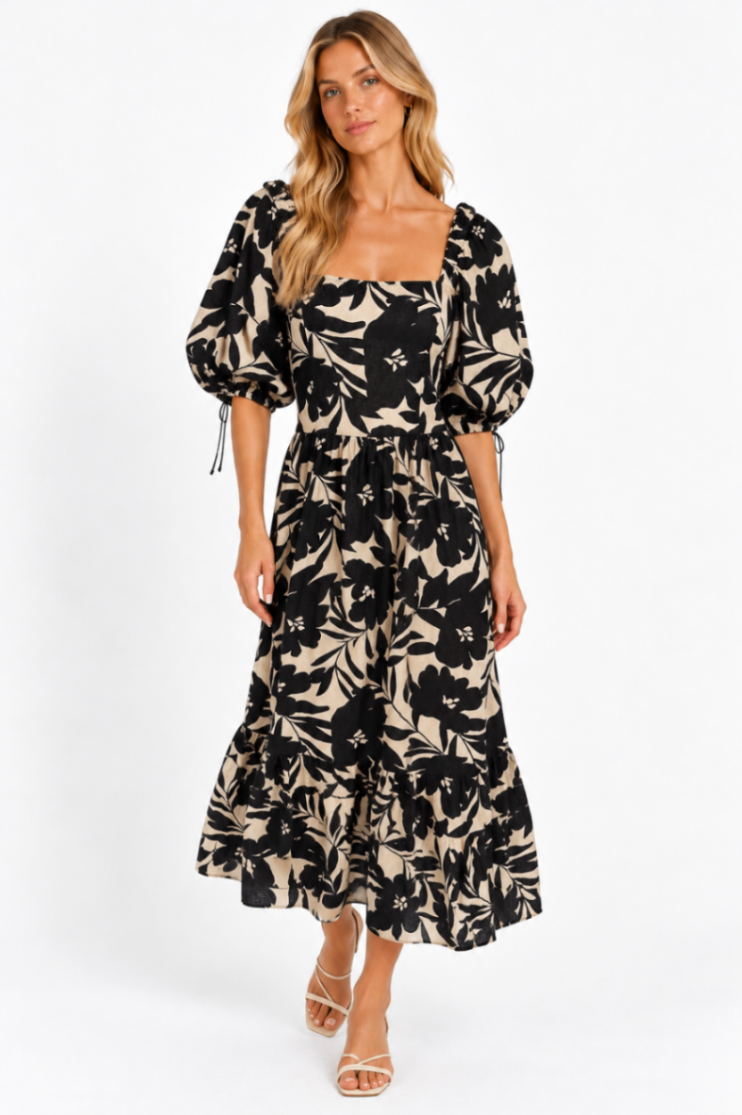 Who What Wear Dress XS Black and Cream