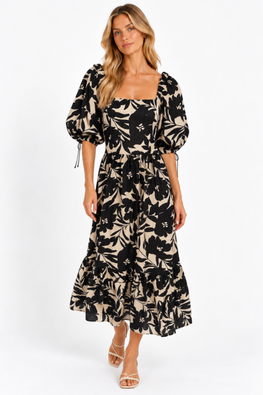 Who What Wear Dress XS Black and Cream