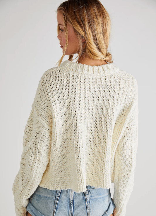 Free People Sweater M Cream