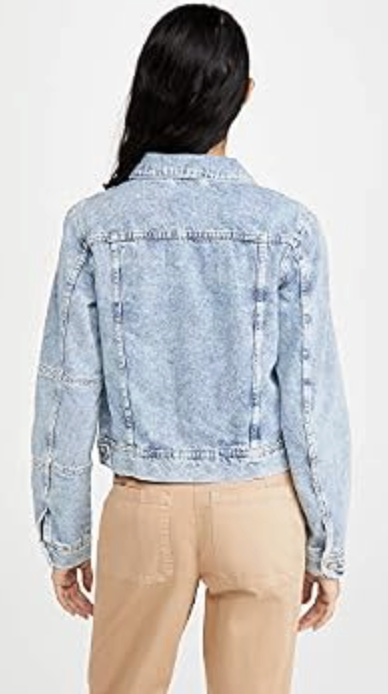 Free People Jacket Light Blue Denim